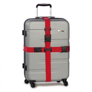 Worldpack Koffergurt "feuerrot" mit Kreuzsystem, 1,90 m lang